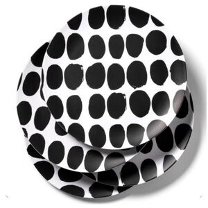 MARIMEKKO X TARGET NWT 4pc koppelo melamine dinner plate set -black/white